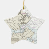Annapolis Harbor Chart Keramisch Ornament (Voorkant)