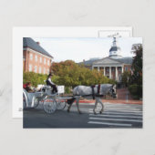 Annapolis Horse and Carriage Ride Briefkaart (Voorkant / Achterkant)