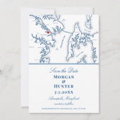 Annapolis Maryland bestemming bruiloft Save The Date (Voorkant)