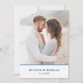 Annapolis Maryland bestemming bruiloft Save The Date (Achterkant)