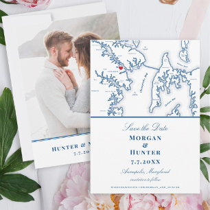 Annapolis Maryland bestemming bruiloft Save The Date