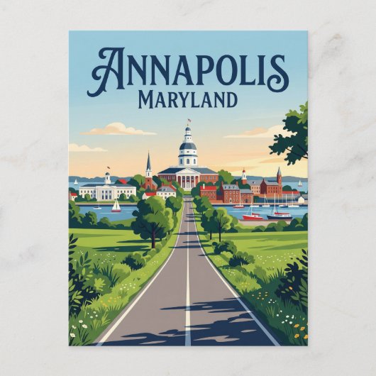 Annapolis Maryland Briefkaart (Voorkant)