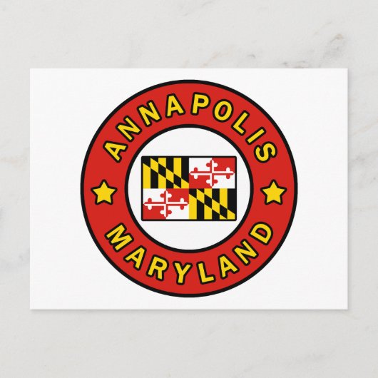 Annapolis Maryland Briefkaart (Voorkant)