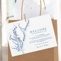 Annapolis Maryland Bruiloft Welkomstroute