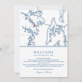 Annapolis Maryland Bruiloft Welkomstroute Bedankkaart (Voorkant)