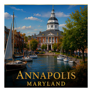 Annapolis Maryland Chesapeake Bay Perfect Poster