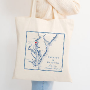 Annapolis Maryland Chesapeake Bay Weddenschap Welk Tote Bag