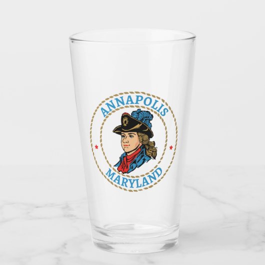 Annapolis Maryland Colonial Glas (Voorkant)
