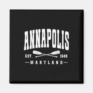 Annapolis Maryland Gesticht in 1649 Gekruiste Roei Magneet