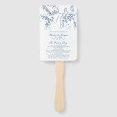 Annapolis Maryland huwelijksprogramma Elegante bru Handwaaier (Voorkant)