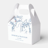 Annapolis Maryland kaart Elegante bruiloft Bedankdoosjes (Voorkant Zijde)