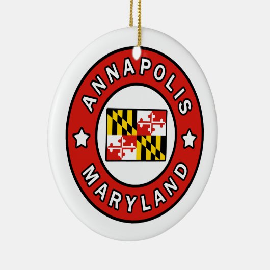 Annapolis Maryland Keramisch Ornament (Rechts)