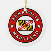 Annapolis Maryland Keramisch Ornament (Voorkant)