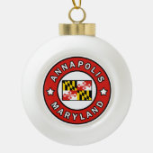 Annapolis Maryland Keramische Bal Ornament (Voorkant)