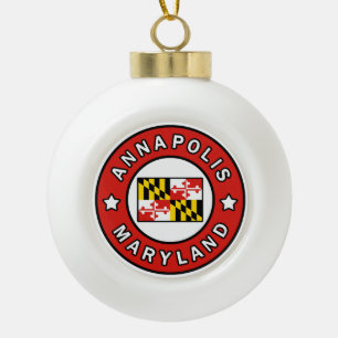 Annapolis Maryland Keramische Bal Ornament