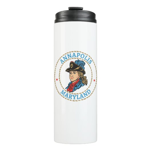 Annapolis Maryland Koloniaal Thermosbeker (Voorkant)