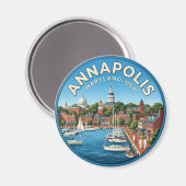 Annapolis Maryland Magneet (Voorkant / Achterkant)