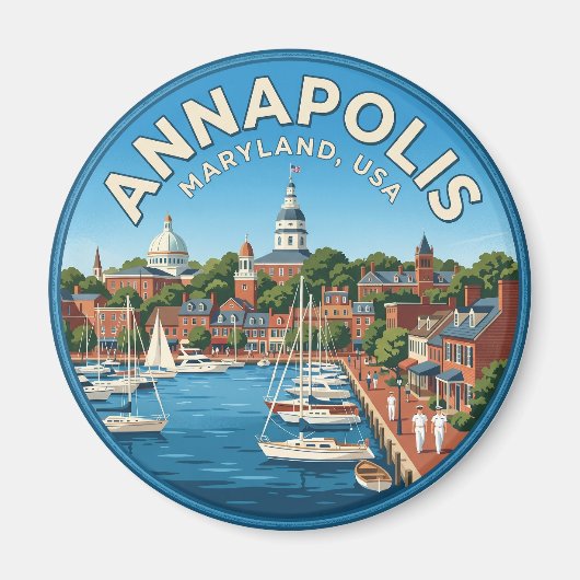 Annapolis Maryland Magneet (Voorkant)