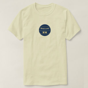 Annapolis Maryland MD Football Logo T-shirt