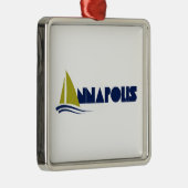 Annapolis, Maryland Metalen Ornament (Rechts)