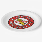 Annapolis Maryland Papieren Bordje (Gekanteld)