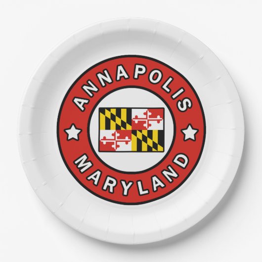 Annapolis Maryland Papieren Bordje (Voorkant)