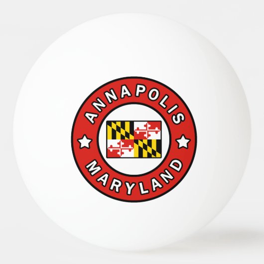 Annapolis Maryland Pingpongbal (Voorkant)