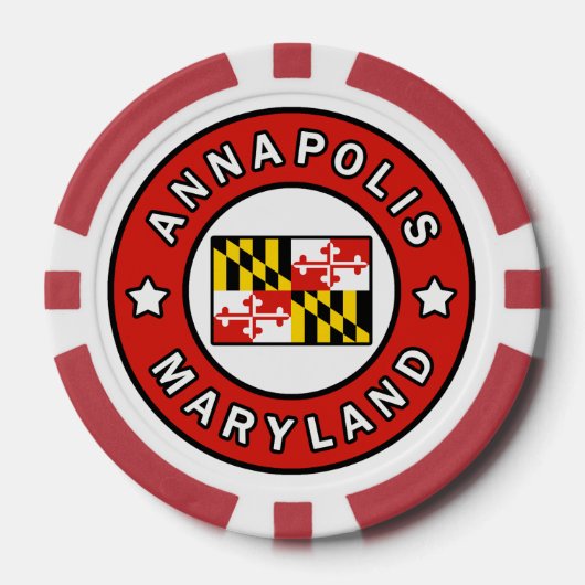 Annapolis Maryland Poker Chips (Voorkant)