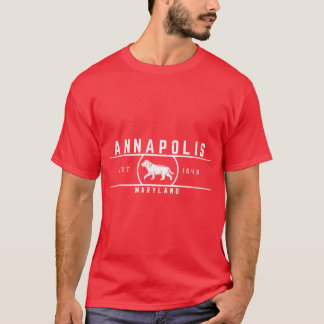 Annapolis Maryland Retro Stijl T-shirt