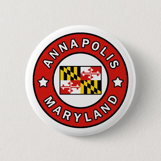Annapolis Maryland Ronde Button 5,7 Cm (Voorkant)