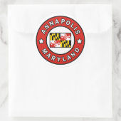 Annapolis Maryland Ronde Sticker (Tas)