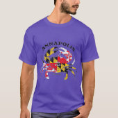 Annapolis Maryland staat VlaggenkrabPride Vist T-shirt (Voorkant)