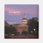 Annapolis Maryland State House Koelkast Magneet (Voorkant)