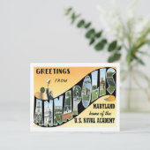 Annapolis Maryland Travel America City Briefkaart (Staand voorkant)