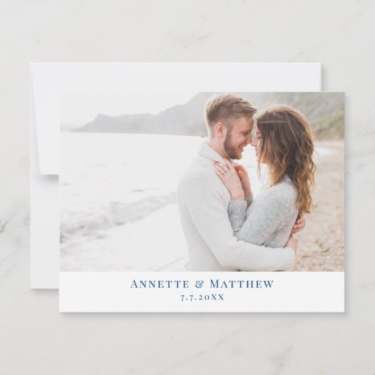 Annapolis Maryland Trouw Navy Elegante Kaart (Achterkant)