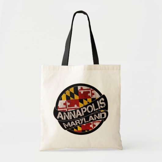 Annapolis Maryland vlag canvas tas (Voorkant)
