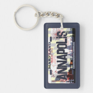 Annapolis Maryland vlag licentie bord sleutelhange Sleutelhanger