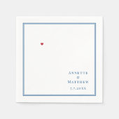 Annapolis MD Chesapeake Bay Map Elegant Wedding Servet (Voorkant)