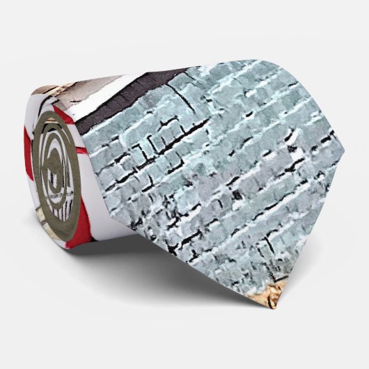 Annapolis MD - Flags Along East Street Stropdas (Opgerold)