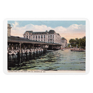 Annapolis MD, Naval, Midshipmen, Vintage Magneet