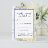 Annapolis MD Semi-formele nautische bruiloft / eve RSVP Kaartje (Staand voorkant)