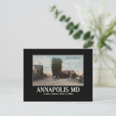 Annapolis MD trolleystation,  geïnspireerd Briefkaart (Staand voorkant)