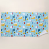 Annapolis (Naptown) Pups Summertime strandlaken (Voorkant)