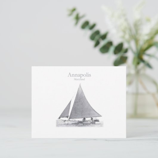 Annapolis Skipjack Briefkaart (Staand voorkant)