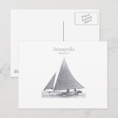 Annapolis Skipjack Briefkaart (Voorkant / Achterkant)
