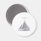 Annapolis Skipjack Magneet (Voorkant / Achterkant)