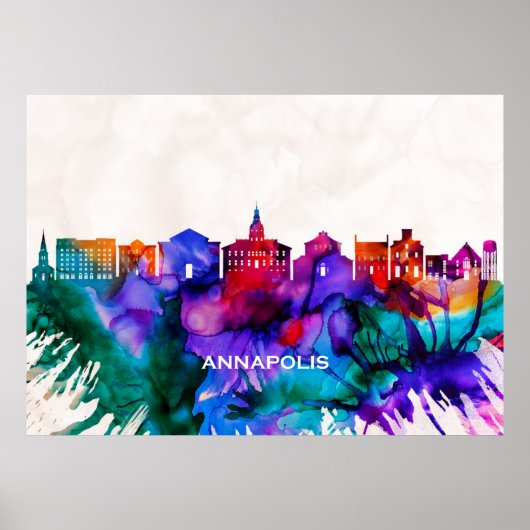 Annapolis Skyline Poster (Voorkant)