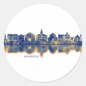 Annapolis Skyline Ronde Sticker (Voorkant)