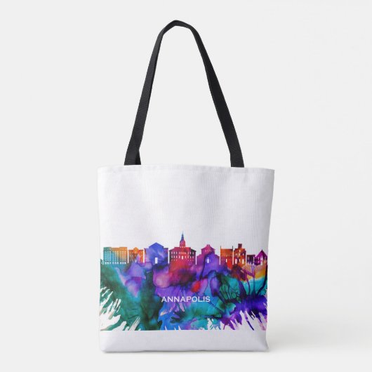 Annapolis Skyline Tote Bag (Achterkant)