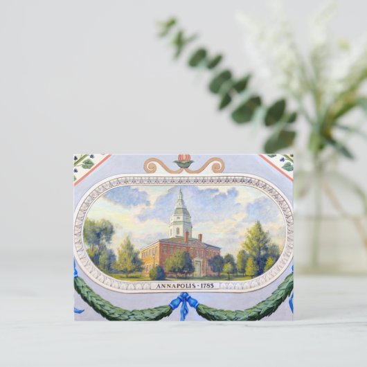 Annapolis State House Briefkaart (Staand voorkant)